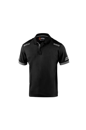 Sparco Tech Polo TW Black/Gray Small