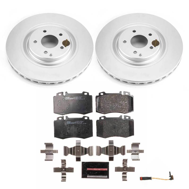 Power Stop 03-06 Mercedes-Benz CLK500 Front Euro-Stop Brake Kit PowerStop