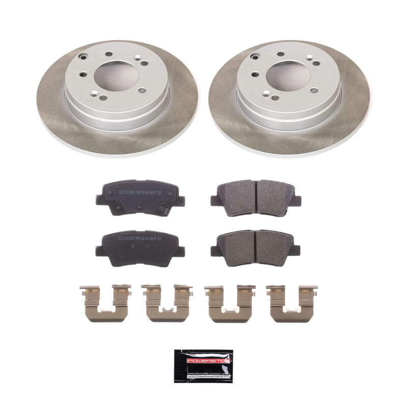 Power Stop 11-16 Kia Optima Rear Semi-Coated Rotor Kit PowerStop