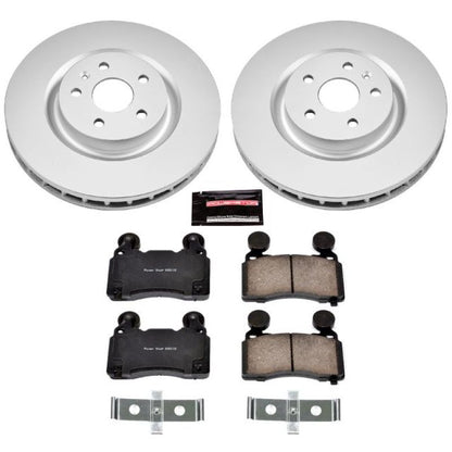Power Stop 10-15 Chevrolet Camaro Front Z17 Evolution Geomet Coated Brake Kit PowerStop