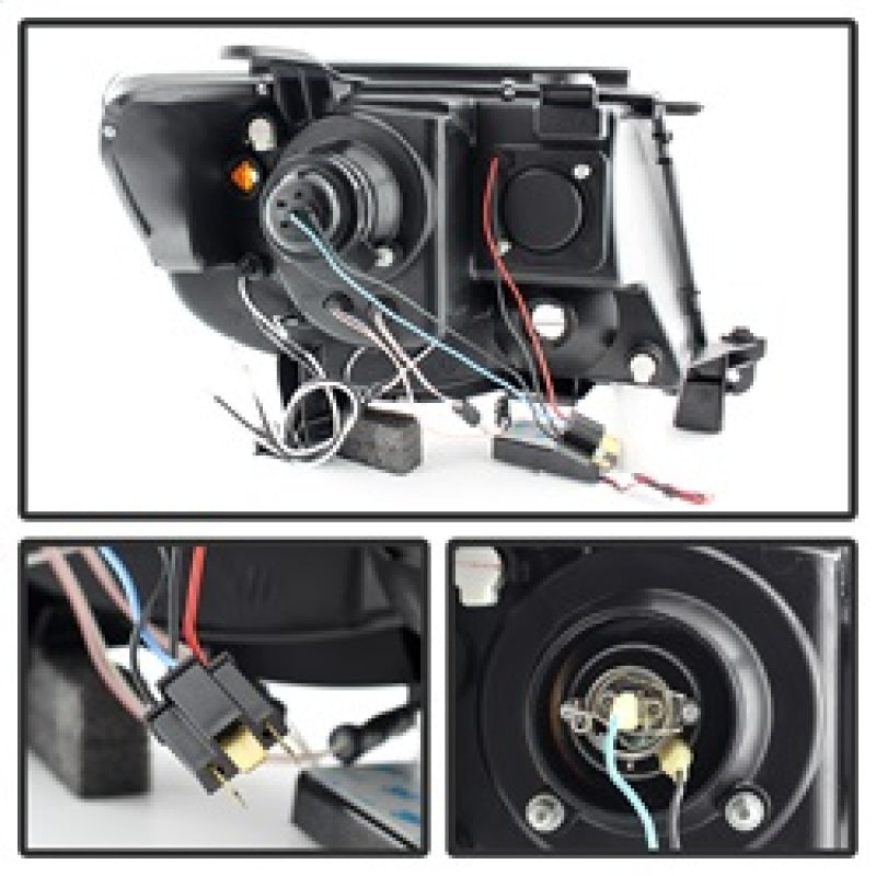 Spyder Toyota Tacoma 05-11 Projector Headlights CCFL Halo LED Blk Smke PRO-YD-TT05-CCFL-BSM SPYDER