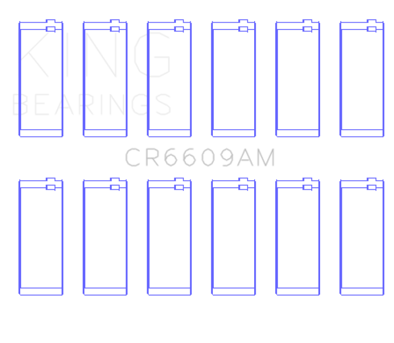 King Engine Bearings BMW M30/M32/B35 (Size +0.25mm) Connecting Rod Bearing Set