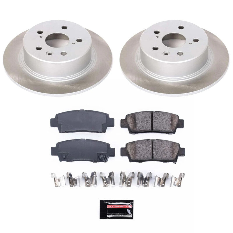 Power Stop 95-99 Toyota Avalon Rear Semi-Coated Rotor Kit PowerStop