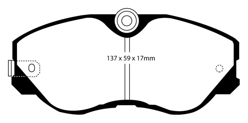 EBC RedStuff Front Brake Pads - DP3736C EBC