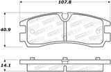 StopTech Street Disc Rear Brake Pads - 305.07540