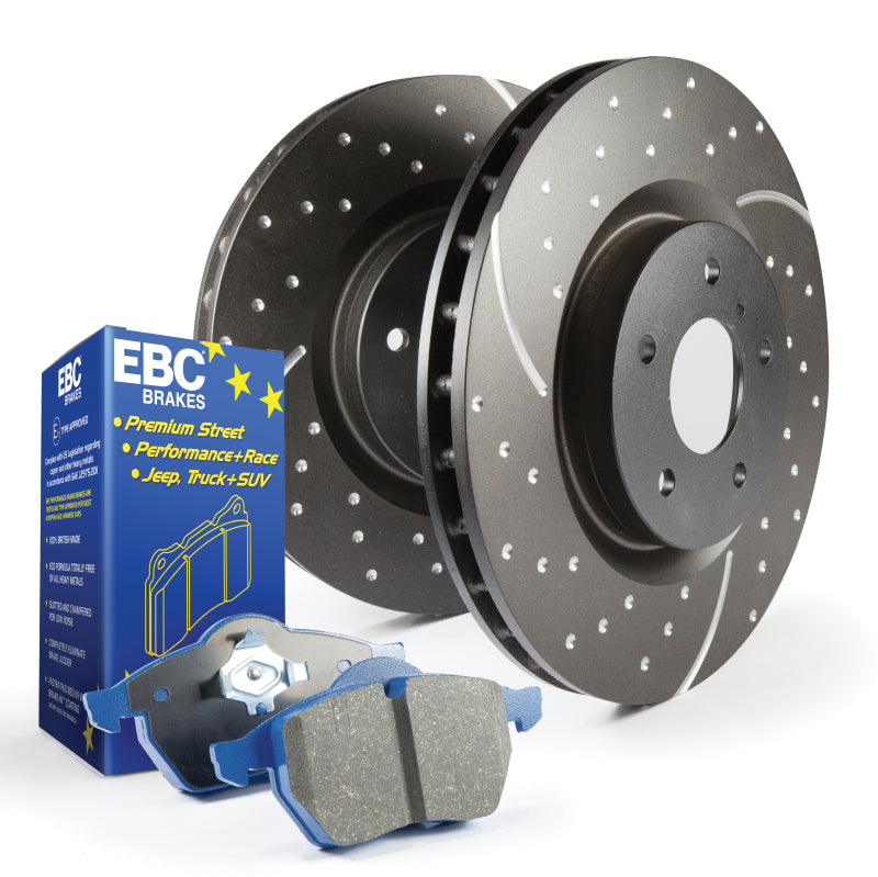 EBC Stage 6 BlueStuff Brake Pads and GD Rotors Kit - S6KR1150 EBC