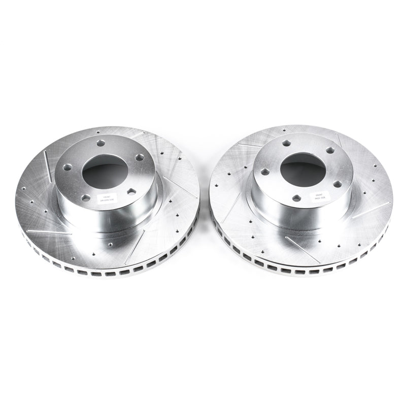 Power Stop 2004 Pontiac GTO Front Evolution Drilled & Slotted Rotors - Pair PowerStop