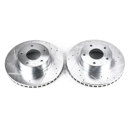Power Stop 2004 Pontiac GTO Front Evolution Drilled & Slotted Rotors - Pair PowerStop