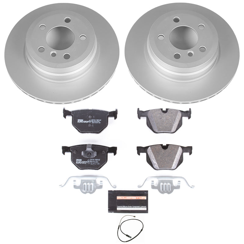 Power Stop 16-18 BMW X5 Rear Euro-Stop Brake Kit PowerStop
