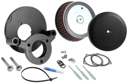 K&N 99+ Harley Davidson Street Metal Intake System - Hammer Black K&N Engineering