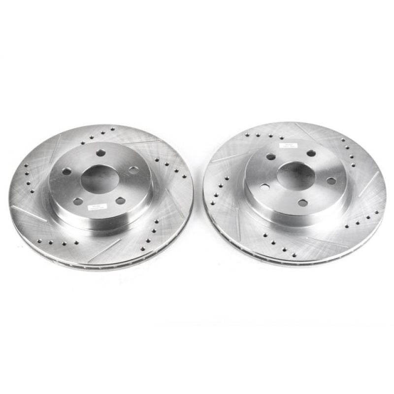 Power Stop 96-00 Toyota RAV4 Front Evolution Drilled & Slotted Rotors - Pair PowerStop