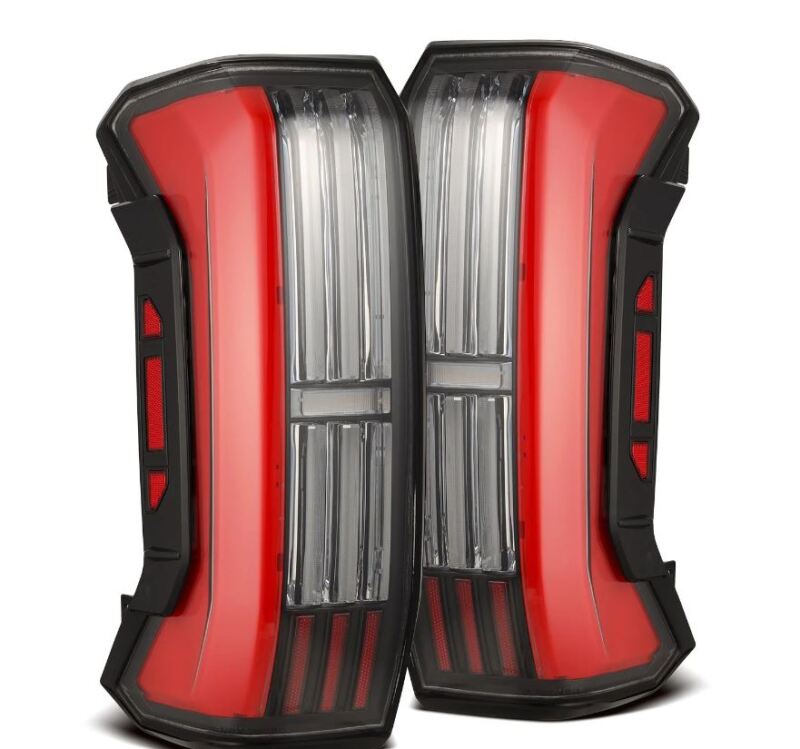 AlphaRex 673002 22-24 Toyota Tundra NOVA-Series Prismatic LED Tail Lights - Black/Red