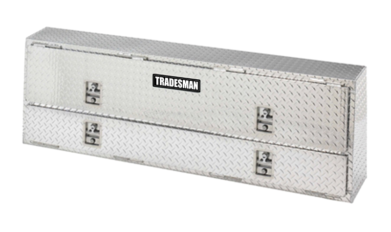 Tradesman Aluminum Professional Rail Top Mount L-Wing Box (72in.) - Brite Tradesman