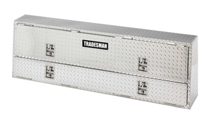 Tradesman Aluminum Professional Rail Top Mount L-Wing Box (72in.) - Brite Tradesman