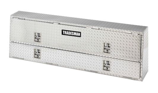 Tradesman Aluminum Professional Rail Top Mount L-Wing Box (72in.) - Brite Tradesman