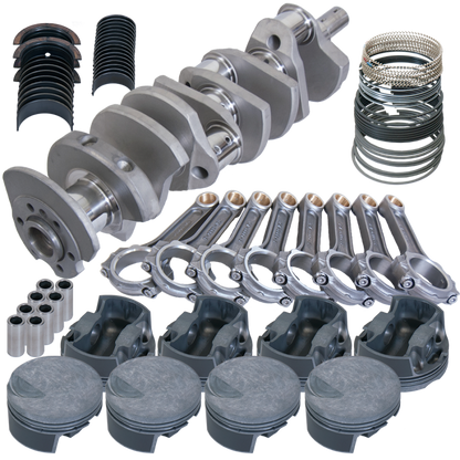 Eagle Chevy 454 4.250in Crank 6.385in I-Beam Rods -3cc Flat Top 4.350in Pistons Rotating Assembly