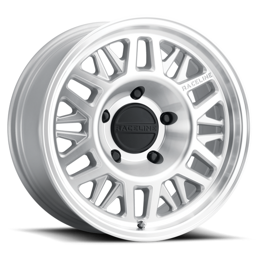Raceline 451MC Ryno TR Trailer 12x4in / 5X4.5 BP / 0mm Offset / 3.19mm Bore - Machined CC