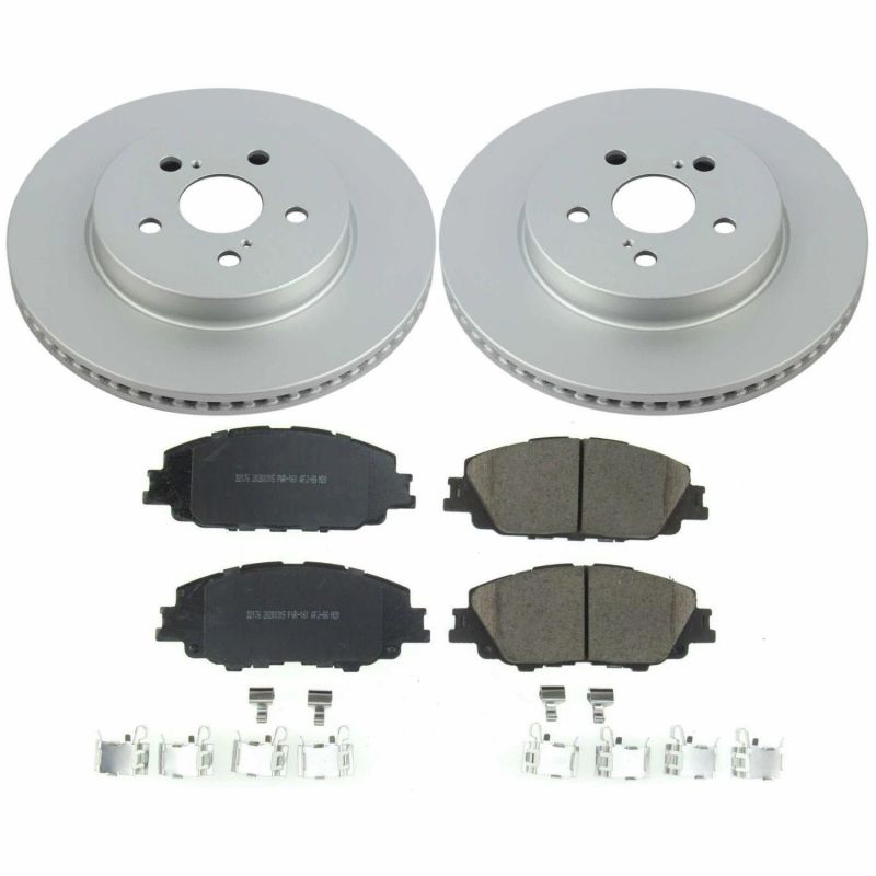 Power Stop 2019 Toyota Corolla Front Z17 Evolution Geomet Coated Brake Kit PowerStop
