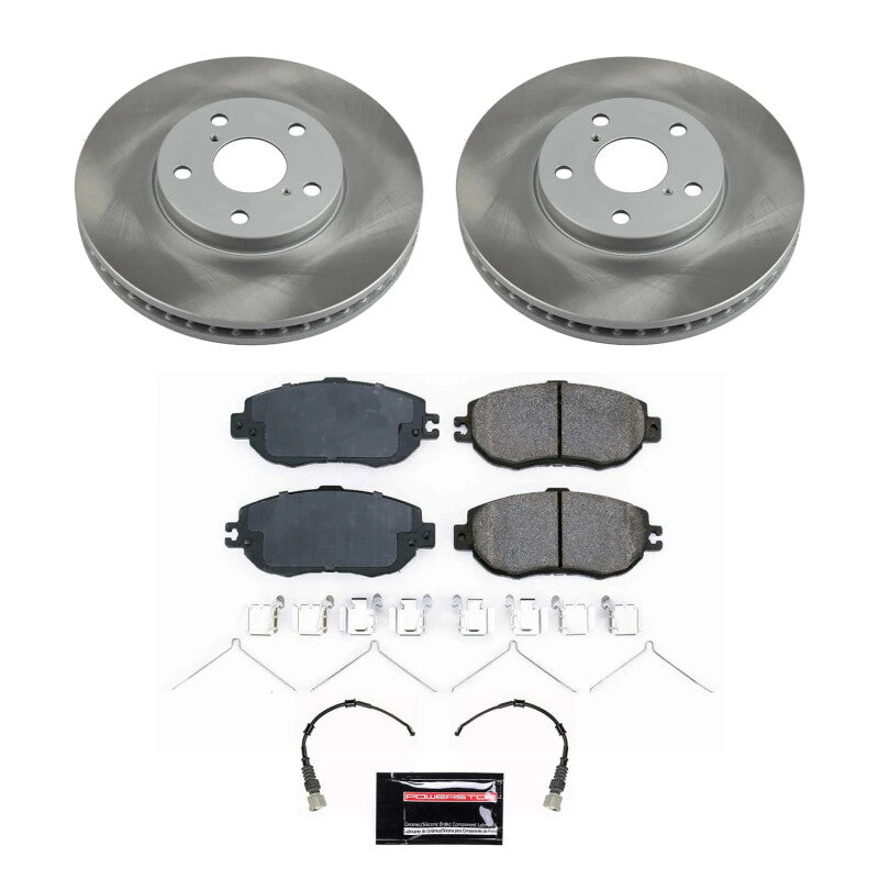 Power Stop 93-94 Lexus LS400 Front Semi-Coated Rotor Kit PowerStop