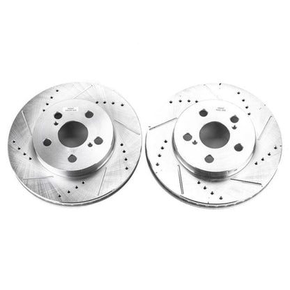 Power Stop 16-19 Toyota Prius Front Evolution Drilled & Slotted Rotors - Pair PowerStop