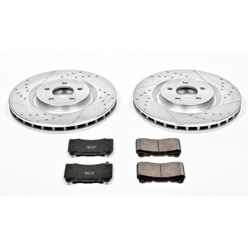 Power Stop 07-14 Ford Mustang Front Z23 Evolution Sport Brake Kit PowerStop