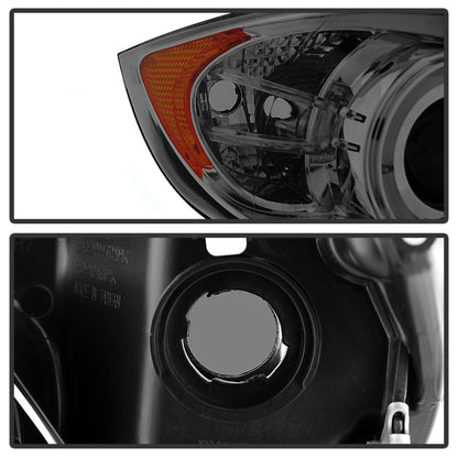 Spyder BMW E90 3-Series 06-08 (4 dr) Proj LED Halo Amber Reflctr Rplc Bulb Smke PRO-YD-BMWE9005-AM-S SPYDER