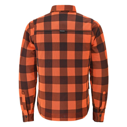 Speed and Strength Black Nine Mesh Moto Shirt Orange/Black - Medium