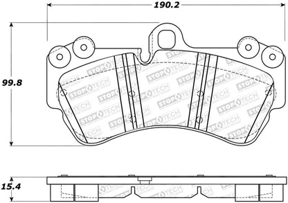 StopTech Premium Ceramic Brake Pads - 308.10070 Stoptech