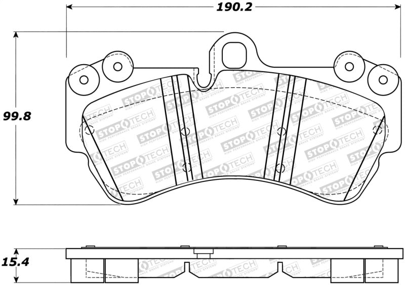 StopTech Premium Ceramic Brake Pads - 308.10070