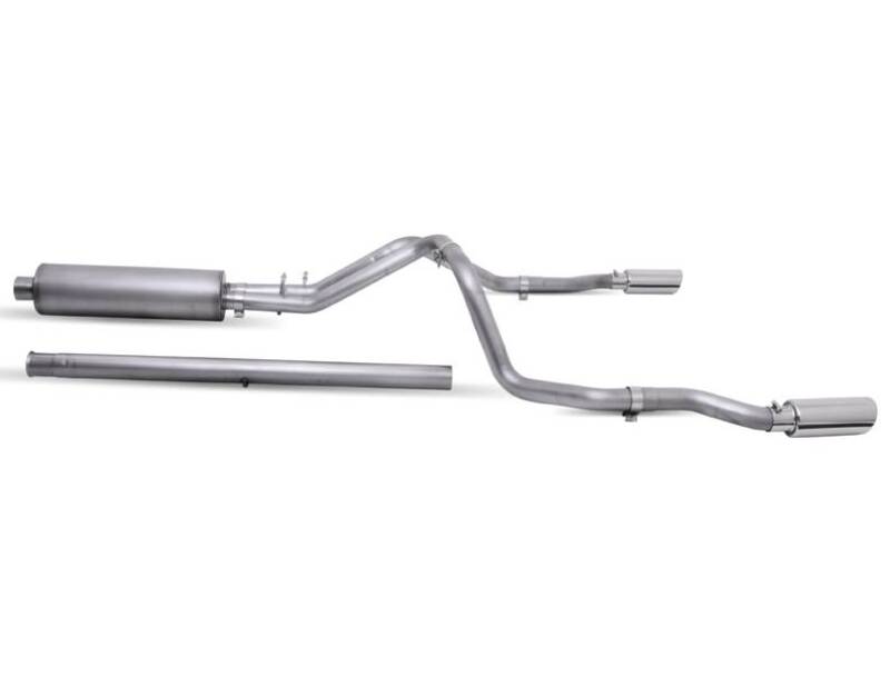 Gibson 20-22 Silverado/GMC Sierra 2500 HD 6.6L Crew Cab (Long Bed) Cat-Back Dual Split Exhaust Gibson