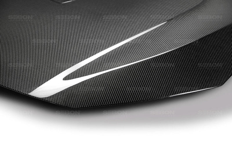 Seibon TR-style carbon fiber hood for 2016-2021 Honda Civic 2DR/4DR- HD16HDCV-TR
