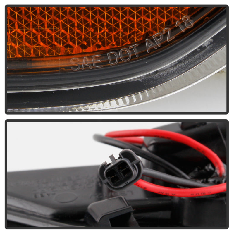 Spyder Jeep Wrangler 19-20 LED Side Marker Lights - Black (SML-YD-JW19-LED-BK) SPYDER