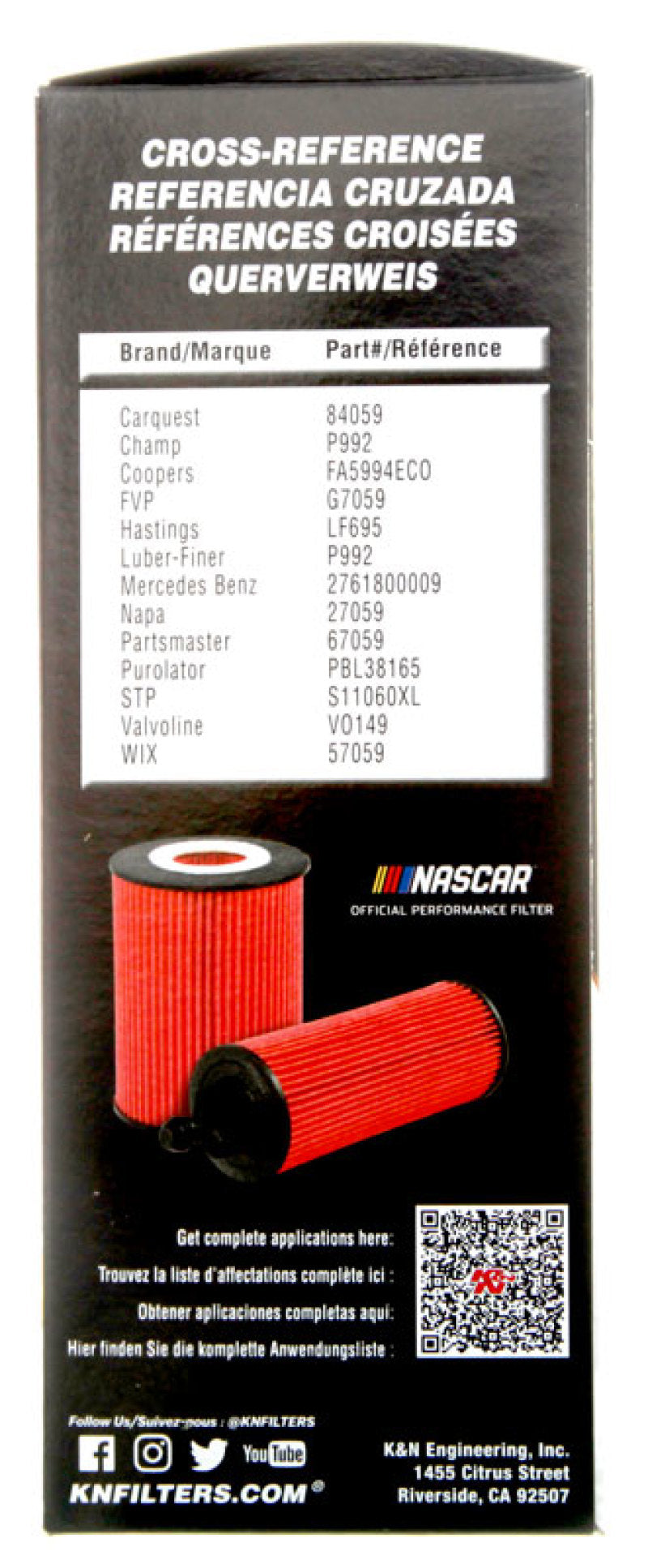 K&N 2020 Mercedes-Benz C43 AMG Oil Filter K&N Engineering