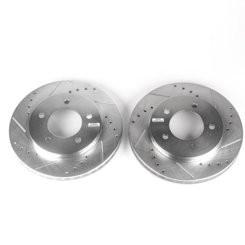 Power Stop 97-02 Ford Expedition Front Evolution Drilled & Slotted Rotors - Pair PowerStop