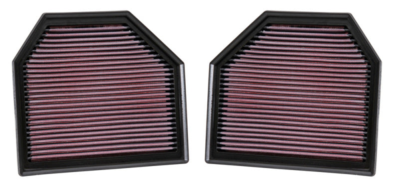 K&N Replacement Air Filter for 11-14 BMW M5/M6 4.4L V8 / 2015 M4/M3 3.0L I6  (2 per box) K&N Engineering