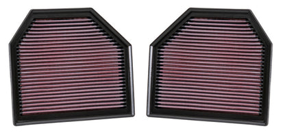 K&N Replacement Air Filter for 11-14 BMW M5/M6 4.4L V8 / 2015 M4/M3 3.0L I6  (2 per box) K&N Engineering