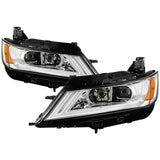 xTune 14-18 Chevy Impala (Excl Limited) DRL Halogen Proj Headlights - Chrm (PRO-JH-CIM15-LB-C)