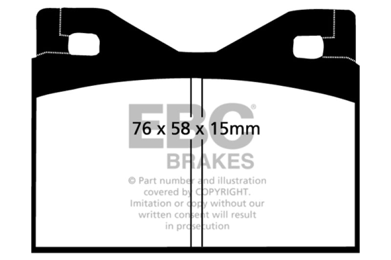 EBC YellowStuff Rear Brake Pads - DP4126R EBC