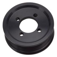 Edelbrock Competition Supercharger Pulley 3.25 In. 6-rib, Black Anodized - 15821
