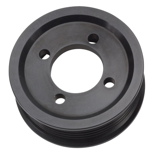 Edelbrock Competition Supercharger Pulley 3.00 In. 6-rib, Black Anodized - 15822 Edelbrock