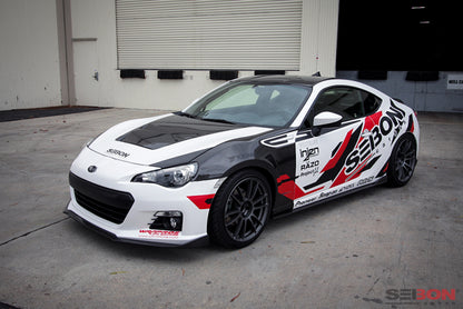 Seibon HD1213SCNFRS-DV Carbon Fiber DV-Style Hood for 2013–2020 Scion FR-S, Toyota 86 & Subaru BRZ