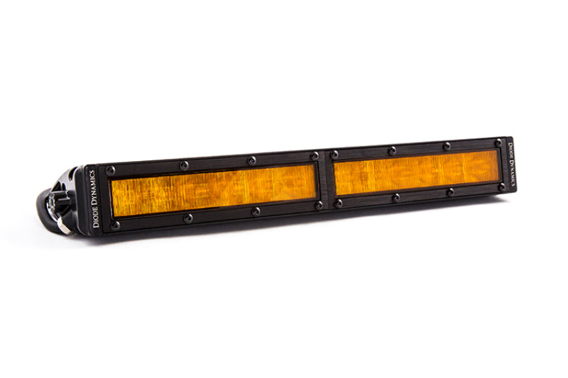 Diode Dynamics 12 In LED Light Bar Single Row Straight - Amber Wide Each Stage Series Diode Dynamics