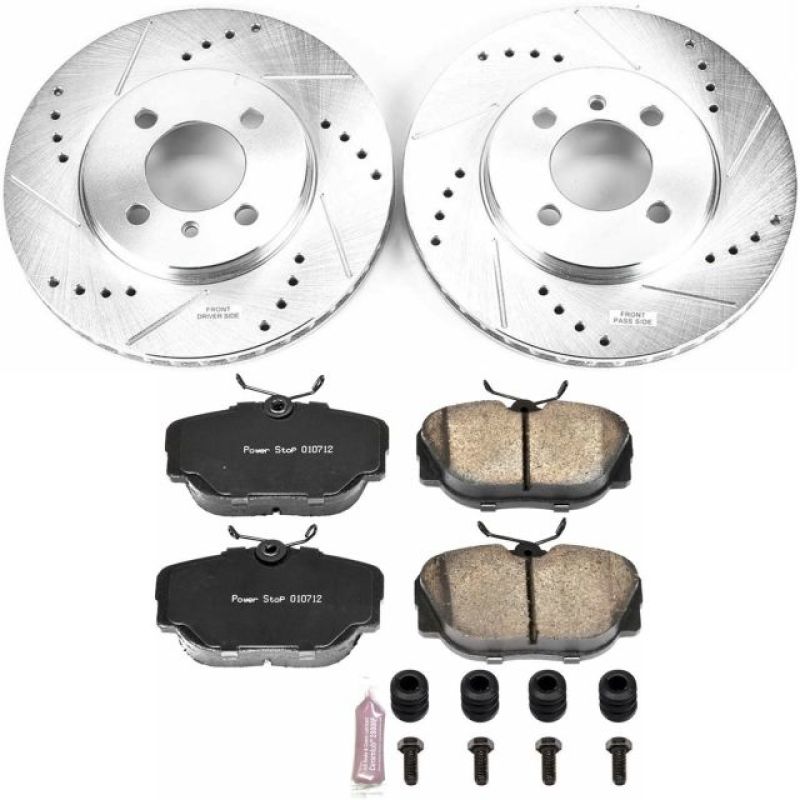 Power Stop 91-92 BMW 318i Front Z23 Evolution Sport Brake Kit PowerStop