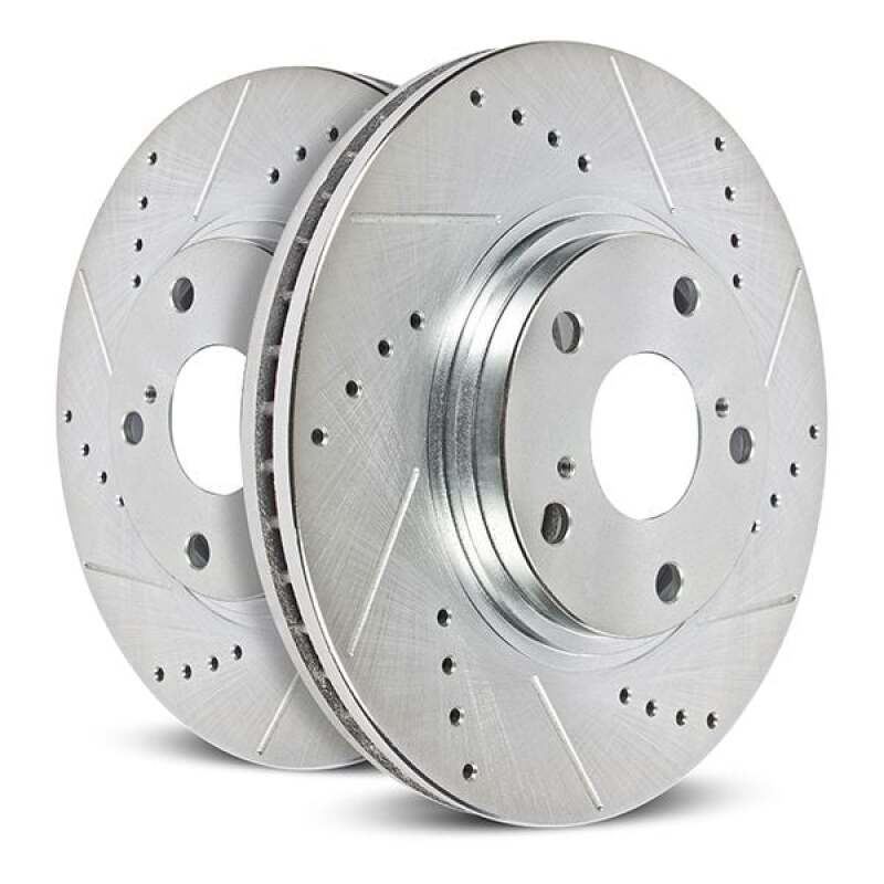 Power Stop 22-23 Ram ProMaster 1500 Rear Drilled & Slotted Rotor (Pair) PowerStop