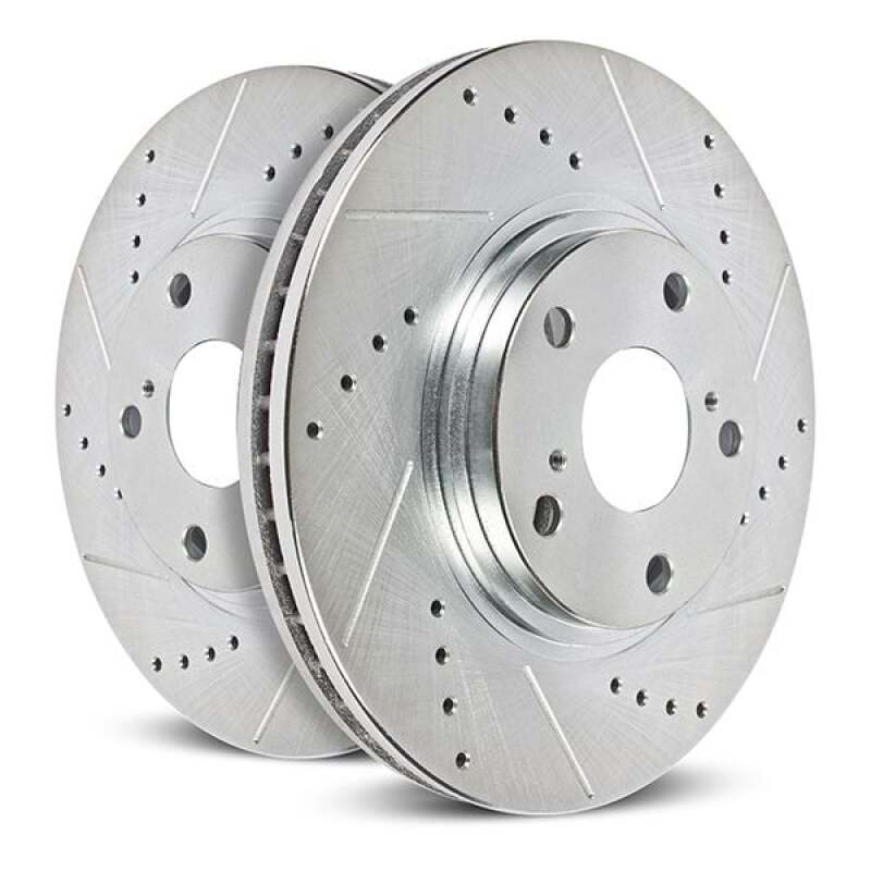 Power Stop 21-23 Ford Mustang Mach-E Front Drilled & Slotted Rotor (Pair) PowerStop