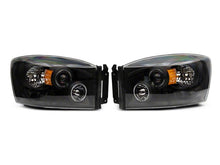 Load image into Gallery viewer, Raxiom 06-08 Dodge RAM 1500 LED Halo Projector Headlights- Blk Housing (Clear Lens)