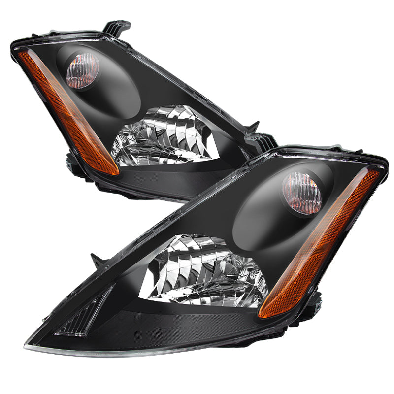 Xtune Nissan Murano 03-07 (Not Hid Model) Crystal Headlights Black HD-JH-NMU03-AM-BK SPYDER