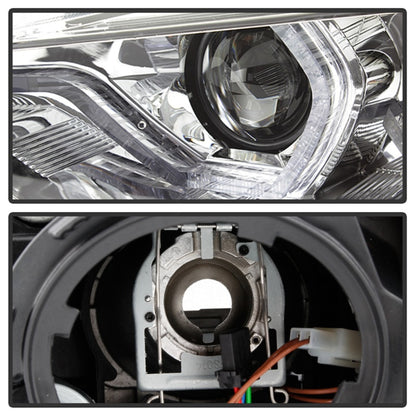 Spyder Signature BMW F30 3 Series 12-14 4DR Projector Headlights - Chrome (PRO-YD-BMWF3012-AFSHID-C) SPYDER