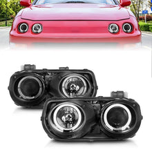 Load image into Gallery viewer, ANZO ACURA INTEGRA 94-97 PROJECTOR HALO HEADLIGHTS BLACK - 121003