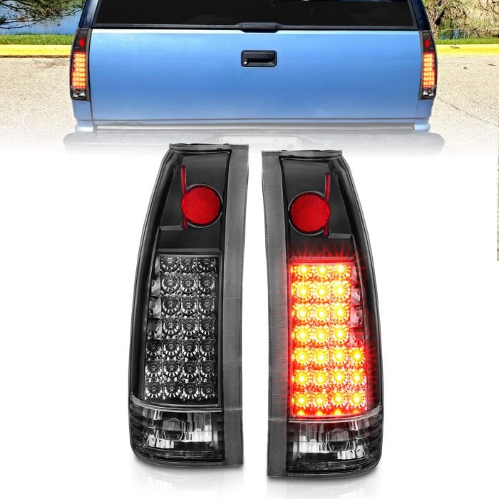 ANZO CHEVY/GMC C/K1500/2500 88-98 / C/K3500 88-00 / SUBURBAN 92-99 / BLAZER (FULL-SIZE) 92-94 / TAHOE 95-99 / YUKON 92-99 LED TAIL LIGHTS BLACK G2 - 311006